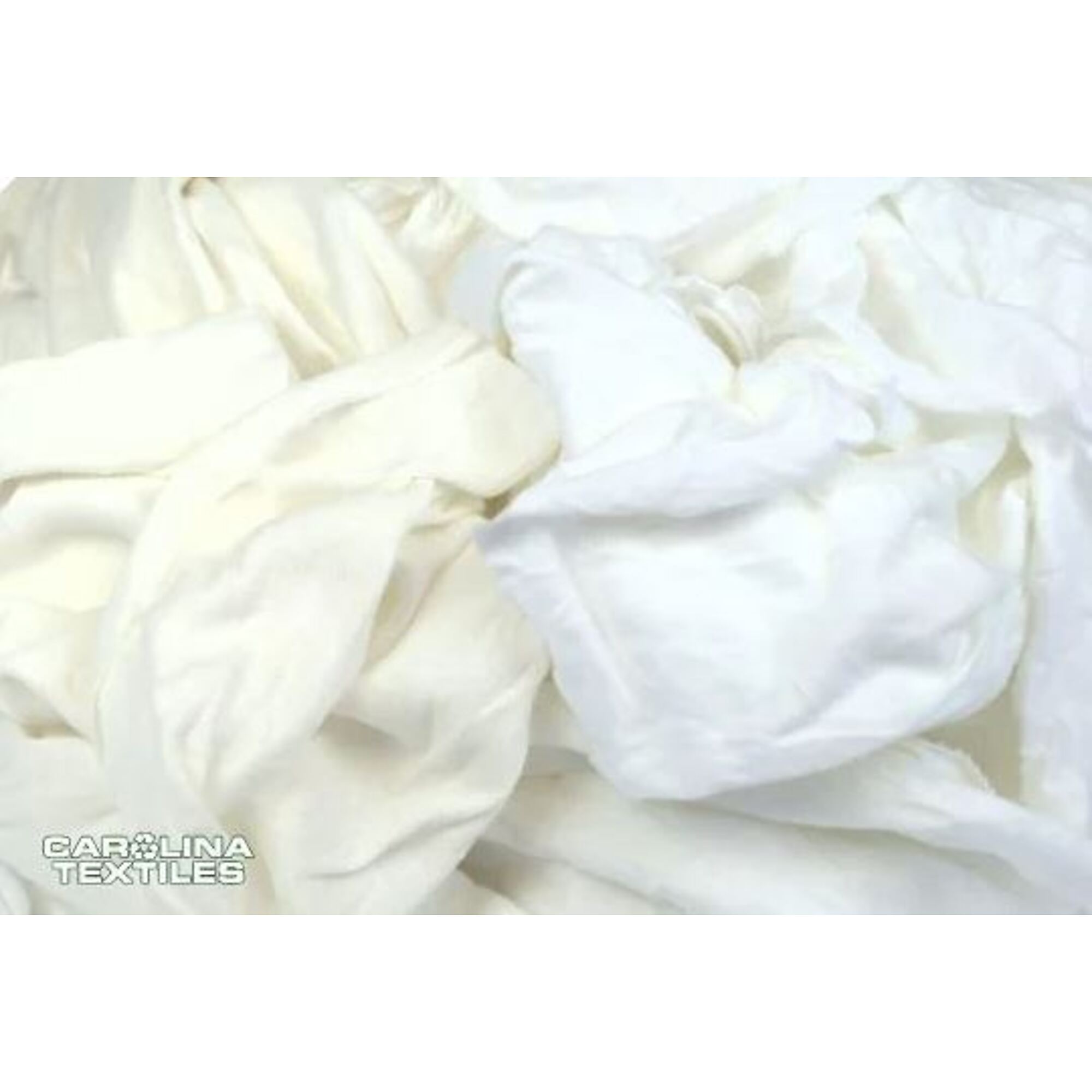 Carolina Textiles Bleached Knit Rags, 15in., Cotton, 25-Lb. 175-Count Pkg., Model# N521-25
